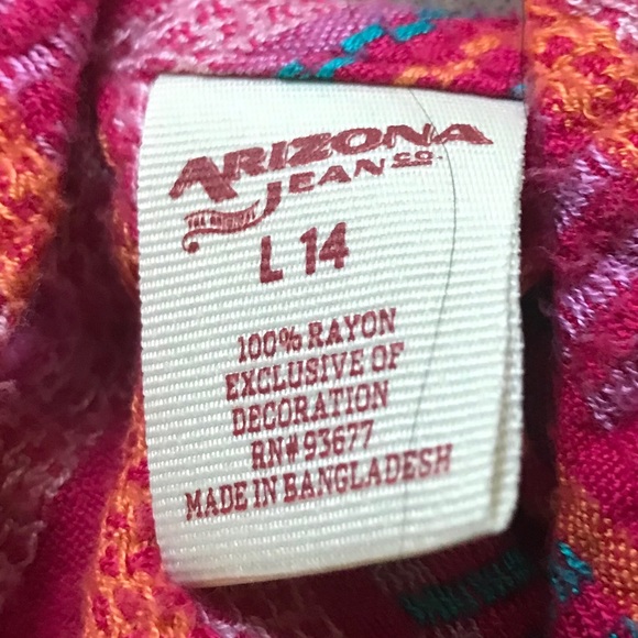 Girls Arizona sz 14 tank top - Picture 2 of 2